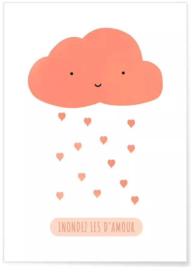 Affiche Enfant - Inondez les d'amour