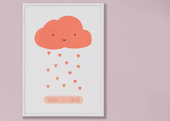 Affiche Enfant - Inondez les d'amour