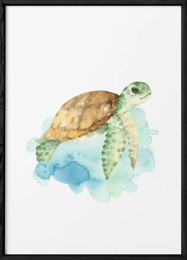 Affiche Enfant - Tortue