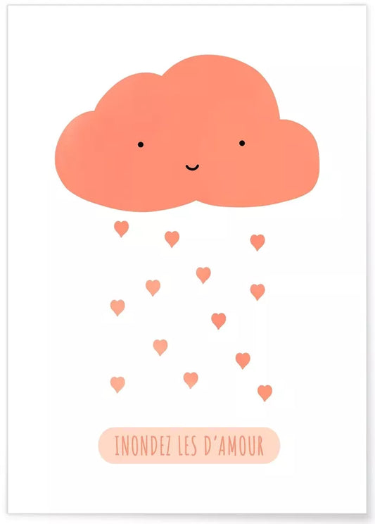 Affiche Enfant - Inondez les d'amour