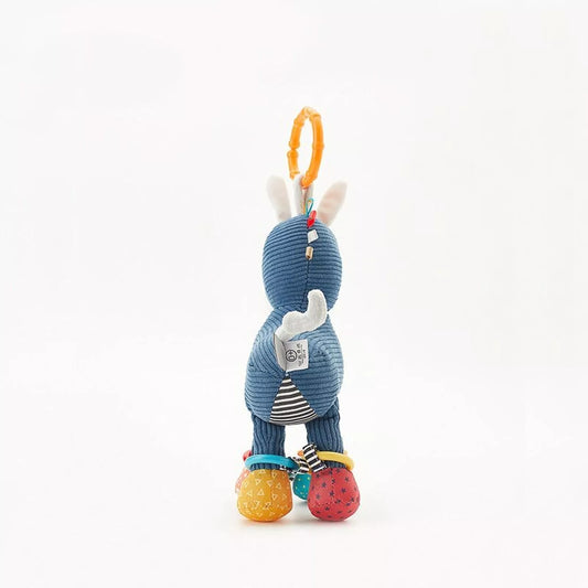 Hochet Peluche Sensorielle Âne - Jouet Eveil Bébé