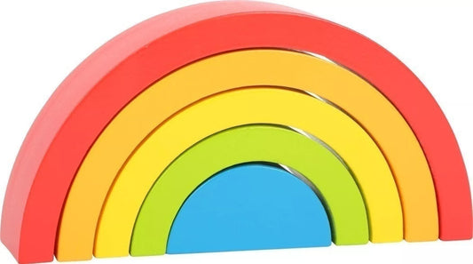 Blocs de construction en bois arc-en-ciel