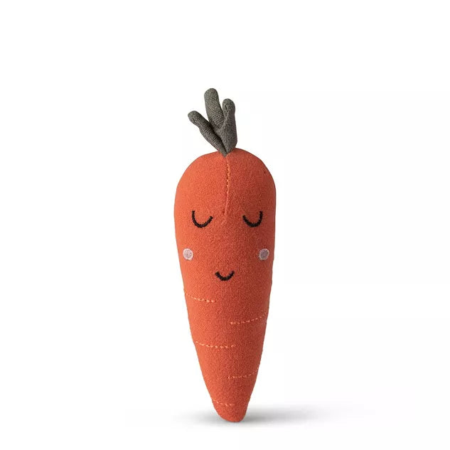 Hochet Carol la Carotte dans sa boite cadeau