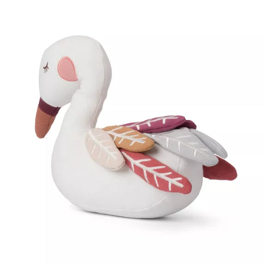 Peluche Cygne Susie avec ailes multicolores