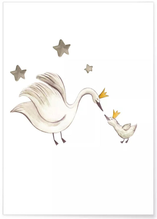 Affiche Enfant - Cygnes