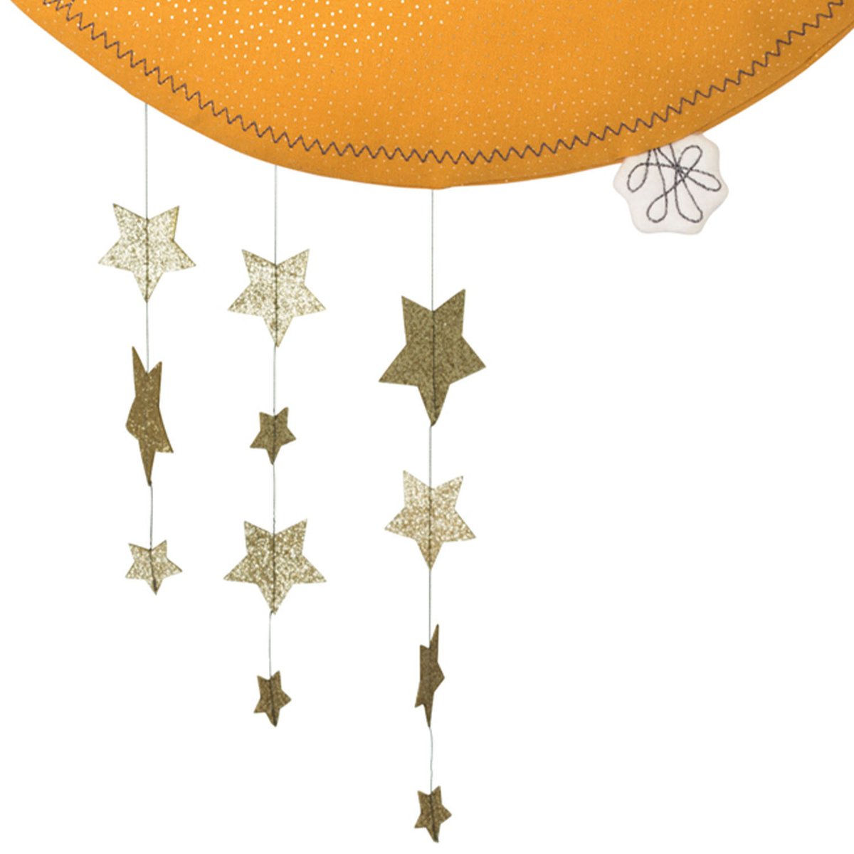 Mobile Lune Jaune - Fait Main