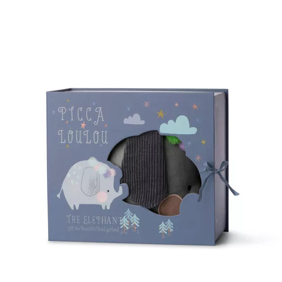 Peluche Eléphant dans sa boîte cadeau