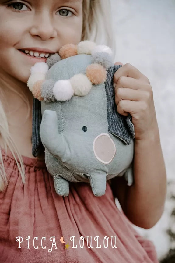 Peluche Eléphant dans sa boîte cadeau