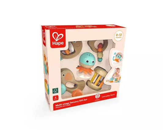 Coffret sensoriel premier âge - Hochet évolutifs Hape