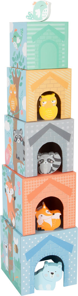 Cubes à empiler pastel - Animaux