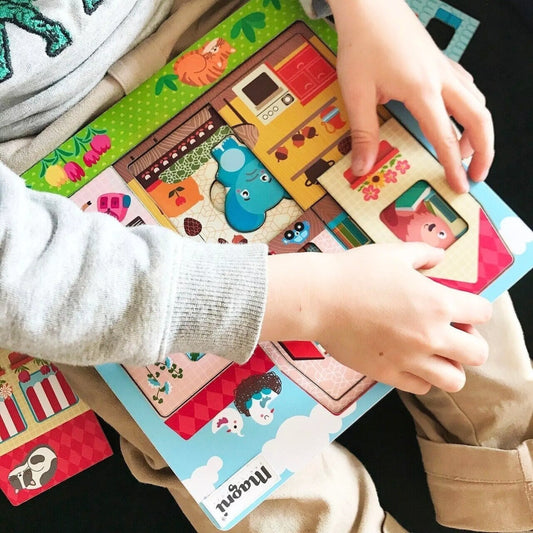 Puzzle en bois - Multicouches
