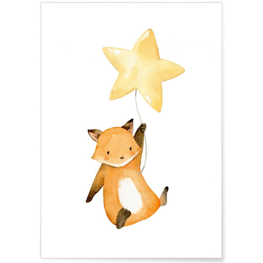Affiche Enfant - Renardeau Etoile