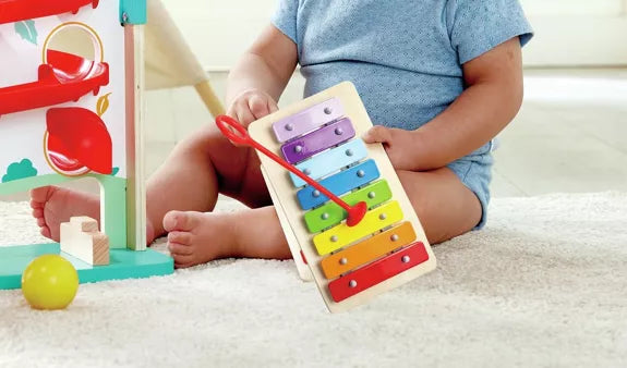 Toboggan musical avec xylophone