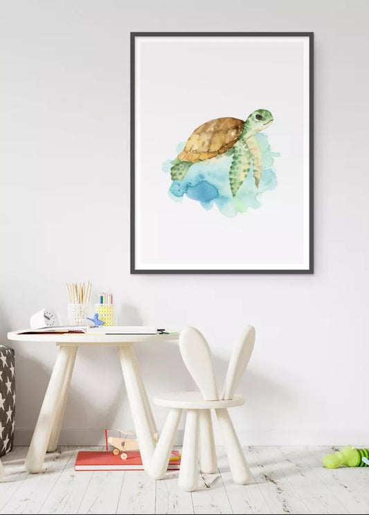 Affiche Enfant - Tortue