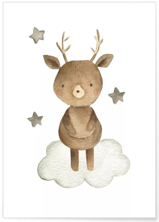Affiche Enfant - Cerf